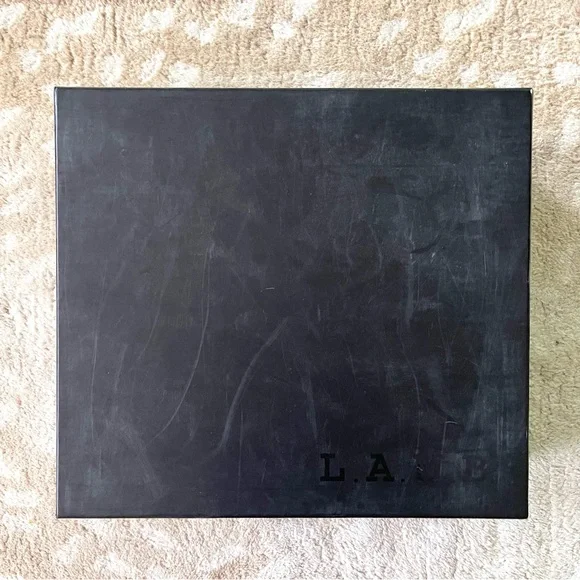 L.A.M.B Georgi White Leather Hidden Wedge Zip Up High Top Sneaker Size 8 1/2 - Picture 12 of 15